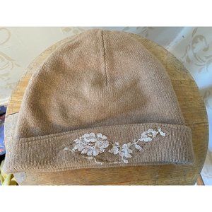 Luxury Vanita Rose Paris Saint-Barth 100% Cashmere & Lace Hat